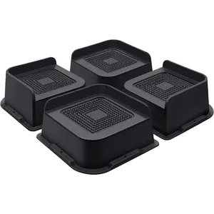 Bed Risers 2 Inch Heavy Duty, Furniture Risers for Bed Desk Table Sofa Couch,Oversized Bed Lifts Risers,Support up to 5000 Lbs (4 Pack Black)