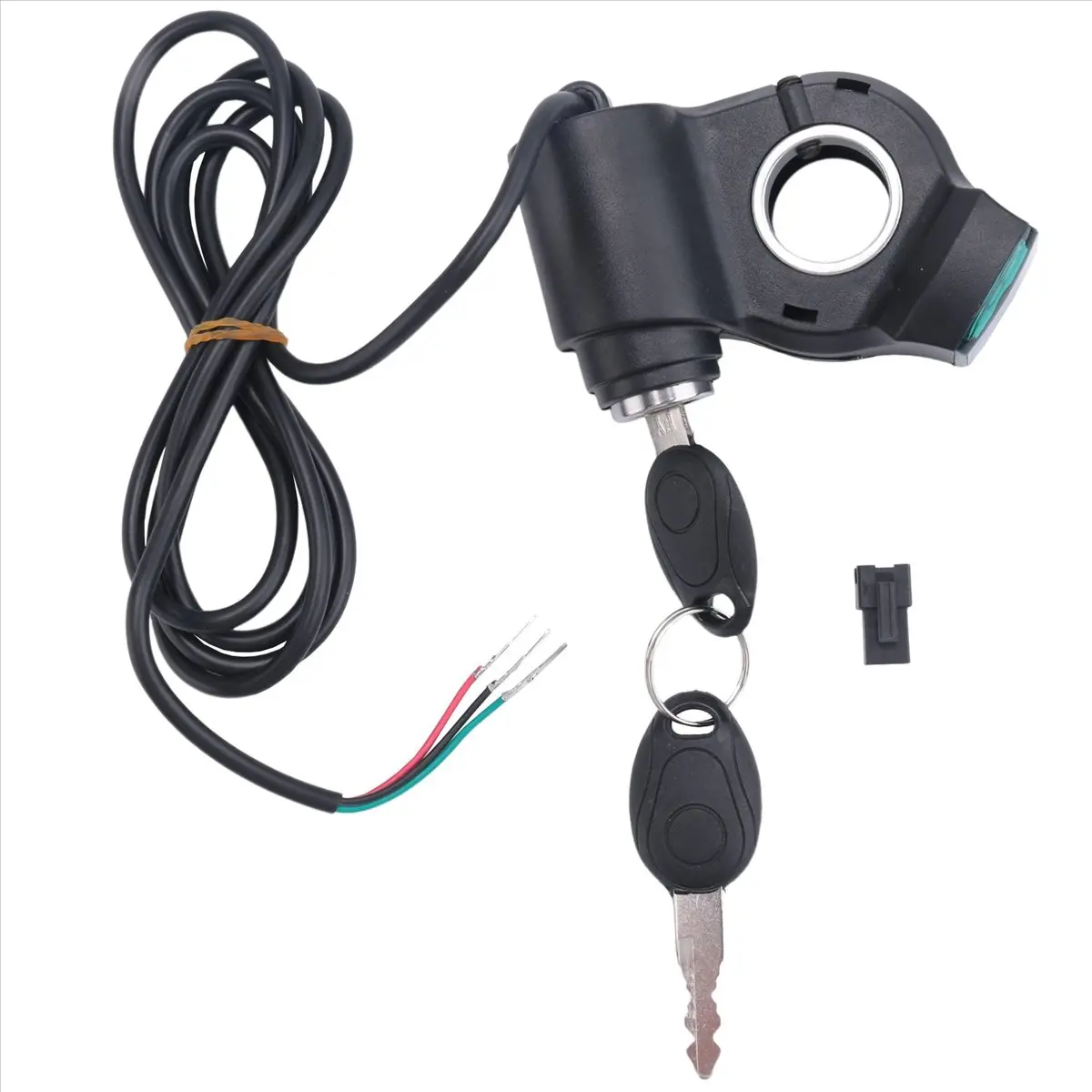 ABS Plastic Ignition Lock Key Cylinder Starter Switch with Key Start Function, Replacement Accessory for KUGOO M4 Electric Scooters, With Keys