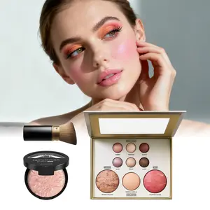 Makeup palette set combo; multifunctional beauty tool combo makeup box for stage looks, natural/no‑makeup looks, portable touch‑ups