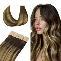 #4/27/4 Balayage Chocolate Brown to Caramel Blonde