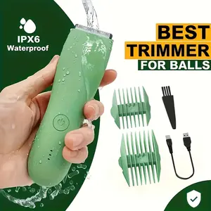 [Electric Body Hair Trimmer] Electric Manscape Groomer |   Body Hair Trimmer For Men And Women |   With Replaceable Ceramic Blade For Smooth Shaving And Grooming Of Groin, And Bikini Line Comfort bikini trimmer split end trimmer