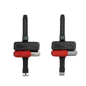 Personal Wear Anti-Drowning Self-Help Emergency Rescue Portable Wrist Worn Inflatable Carbon Fiber Lifesaving Bracelet