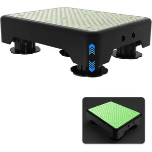 Adjustable Step Stool for Adults, Noctilucent Bed Step Stools, 600 LBS Capacity Safety Step Platform, Indoor and Outdoor Steps for Seniors, Non-Slip Stepping Stool Elderly Assistance at Night