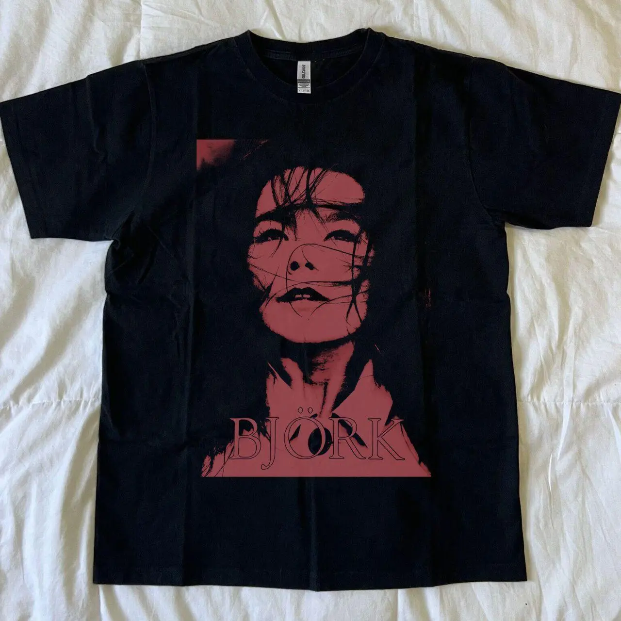 Vintage bjork Single Cotton Unisex T-Shirt, Gift For Fan