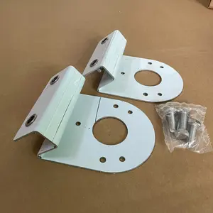 45° Angled Clamp-On Brackets for Watermelon Lights - 2Pcs Stainless Steel Under Glow Mounts for Semi-Trucks, Pickups & RVs