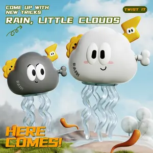 Cute Dancing Cloud Toy, Wind-Up Cloud Baby Animal Stress Relief, Realistic Infant Plaything, Moving and Running Mechanical Toy