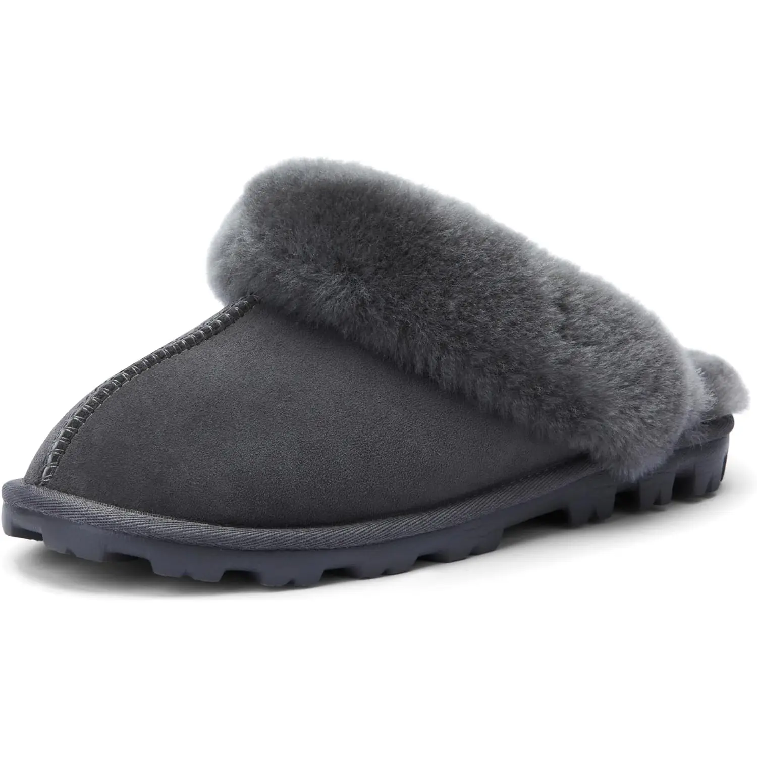 Waysoft Women'S Genuine Australian Sheepskin Slippers, 18Mm Wool Pile, Memory Foam, Durable Anti-Slip EVA Sole WaySoft