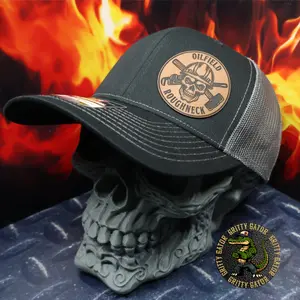 Oilfield Roughneck Skull Patch Hat from Gritty Gator