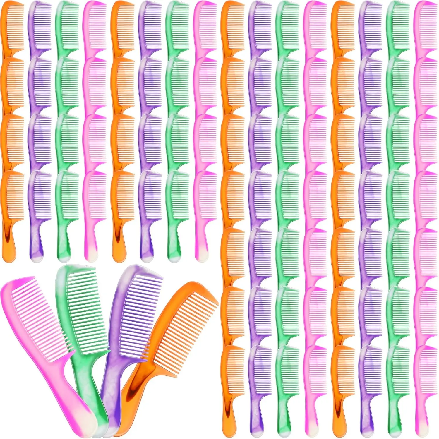 Gentle Grooming Combs, 80 Pack for Sensitive Skin - Lightweight & Compact Polypropylene Design, Ideal for Charity Activities & Nursing Homes