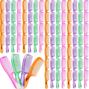 80 Pcs Hair Combs Bulk Disposable Individually Wrapped Hair Combs for Hotel Shelter Homeless Supplies Nursing Home Charity Church Gifts(Classic Style)
