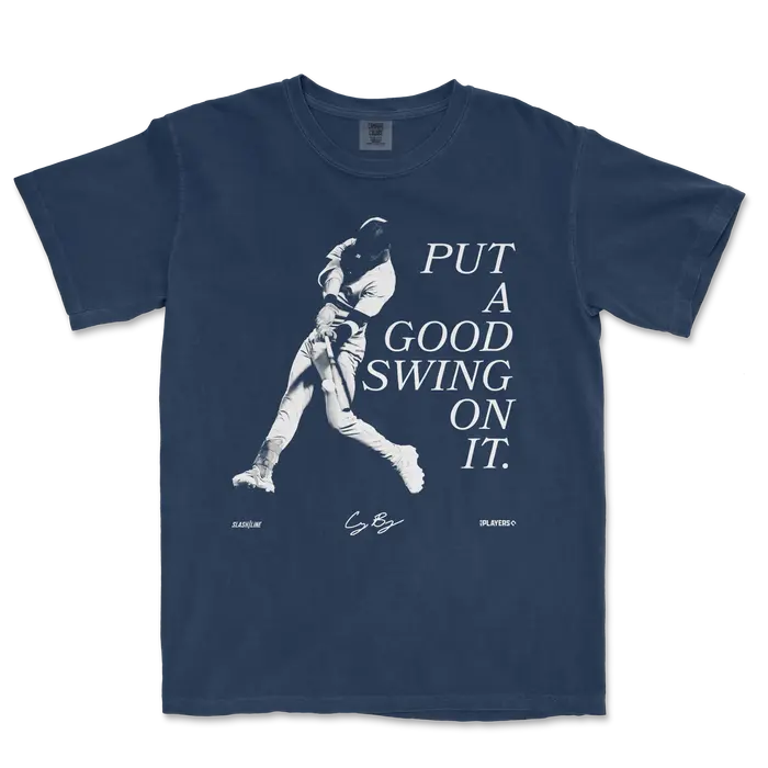 Put a Good Swing on It Baseball T-Shirt, Cody Bellinger Graphic Tee, Vintage Sports Shirt, Retro Baseball Fan Gift for Men and Women