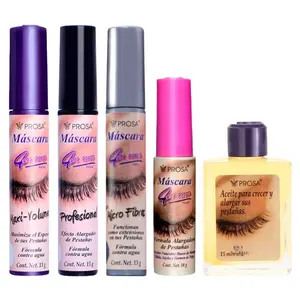 New Viral - Prosa Mascara 5-Piece Bundle - Waterproof Makeup Set with Lash Oil - 13ml Each