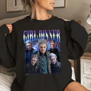 Vergil Devil May Cry Girl Dinner Shirt, Game Shirt, Devil May Cry Shirt, Gift For Women and Man Unisex T-Shirt