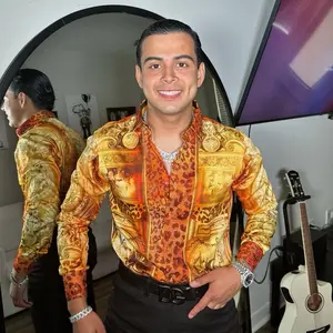 Men's Long Sleeve Rhinestone T-Shirt, Menswear Top