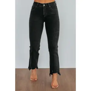 Neona Risen Jeans - Vintage Black Womenswear Bottom