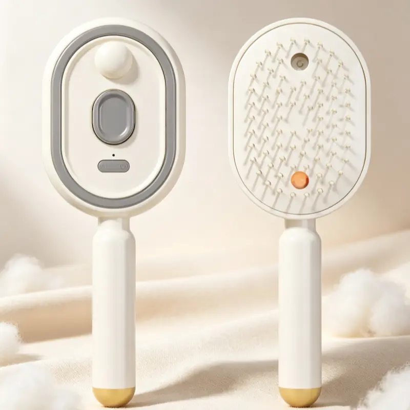Air Cushion Hair Detangling Comb with Built-in Spray Mister - Practical Beauty & Personal Care Tool for Scalp Nourishing Care