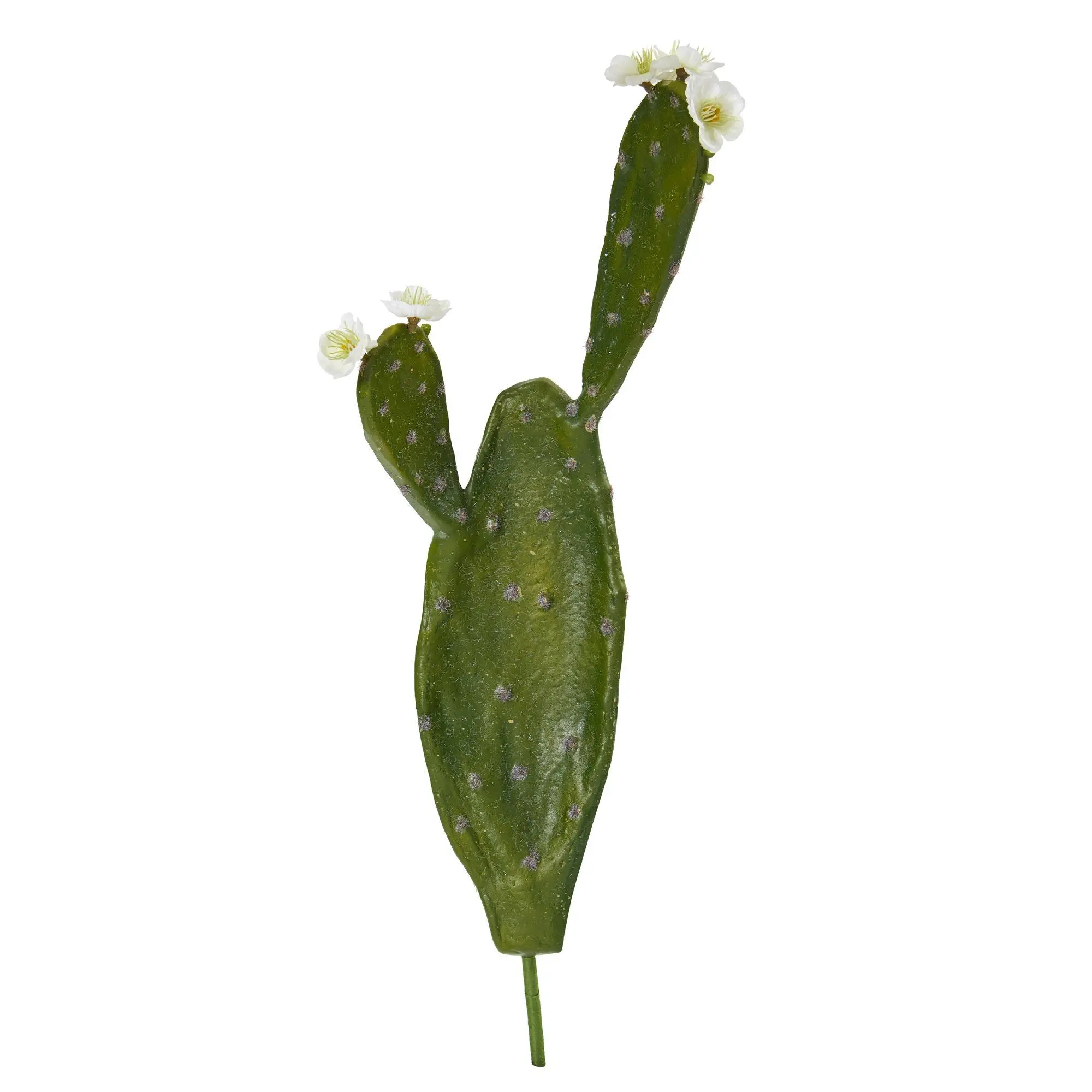 24-in Lifelike Artificial Flowering Cactus Plants (Set of 4) - Botanical Aesthetic Floral Add-ons for Home Decor