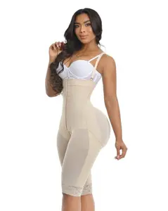Karol Long Leg 5078 Strapless Faja with 3 Lines of Hooks for BBL Women - Machine Washable, Adjustable Straps, and Silicon Anti-Roll Band
