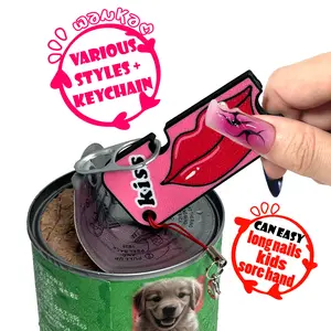 Mother's Day Gift,Portable Detachable Soda Tab Opener with Keychain Strap for Gift - Ideal for Arthritis, Sore Hands  & Long Nails Kitchen Utensils Kiss