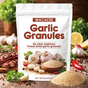 WACACEE carefully selected fresh garlic granules—full-sized, dry and crisp, with a rich garlic aroma. Ideal for kitchen cooking to reduce fishy odors and enhance flavor; dried garlic granules for consumption.