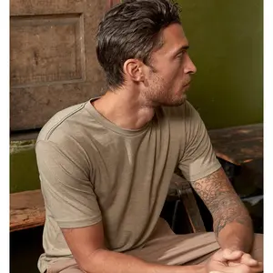 Tri-Blend Scallop Crew | Timber