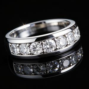 925 sterling silver 2.5-carat moissanite men's ring, new light luxury versatile, suitable for weddings, proposals, daily wear, suitable for brides, grooms, bridesmaids and groomsmen, honeymoon dates, comes with a gift box, weighing about 5 grams