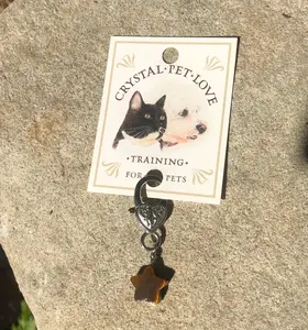 Crystal Pet Love - Tiger's Eye Star Pet Pendant for Holistic Crystal Support