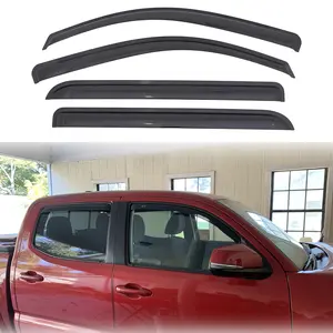 Side Window Vent Visors Shield, Outside Mount Rain Guards For 2016 - 2023 Toyota Tacoma DOUBLE/EXT CAB