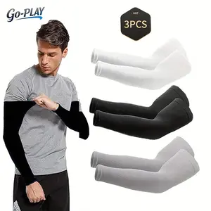 3 Pairs Cooling UPF 50+ UV Protection Arm Sleeves | SunSafeTok OutdoorTok Breathable Unisex Sun Sleeves | Birthday Gift for Him Her Golf Fishing Cycling Outdoor Daily Wear