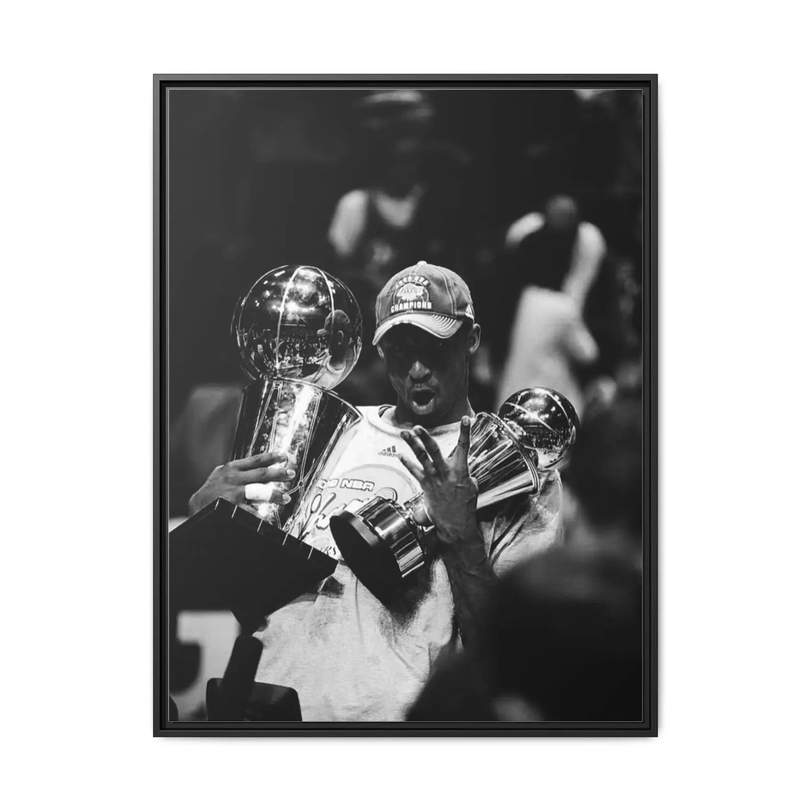 Kobe Bryant Glossy Poster, Unframed Basketball Legend Wall Art Print