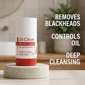 Dr.Clove Azelaic Acid + Glacial Mud Pore Purifying Mud Mask Stick for Oil Control, Blackhead Care & Pore Refining