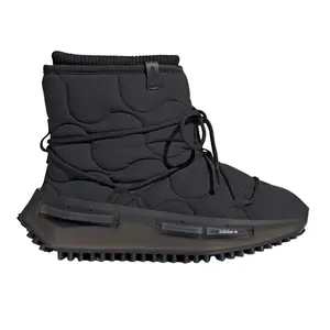 adidas Womens Nmd S1 Round Toe Lace Up Snow Casual Boots  - Black