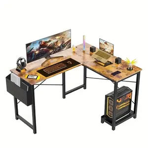 New Computer Desk L Shaped Desk Office Desk Storage Cpu Stand Computer graphics