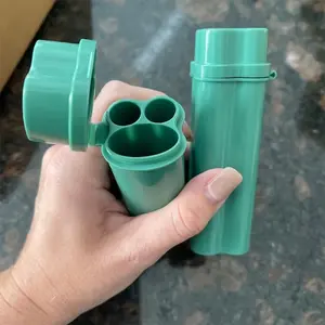 Portable Flip-Top Storage Box, Lightweight Box, Durable Plastic Organizers, Compact Cylinder Design with Secure Lid, Ideal for Travel, Camping, Home Use, Small Outdoor Storage