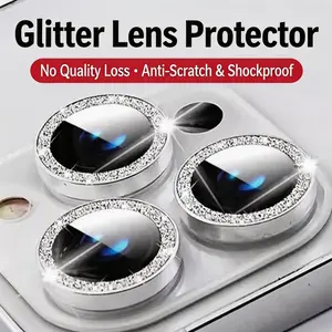 Super high definition lens film is suitable for Apple 17ProMaxiPhone16Pro mobile phone rear camera protection ip15 all-inclusive 14 camera 13pm new lens ring film diamond anti-fingerprint high definition anti-transparency
