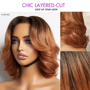 【LIVE】LUVME Elegant Boss Vibe Short Pixie Cut Natural Black / Ombre Brown Glueless Minimalist HD Lace Wig Ready to Go 【LIVE】LUVME Elegant Boss Vibe Short Pixie Cut Natural Black / Ombre Brown Glueless Minimalist HD Lace Wig Ready to Go
