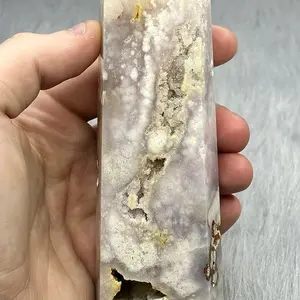 Gorgeous Pink Amethyst Tower With Druzy Pockets