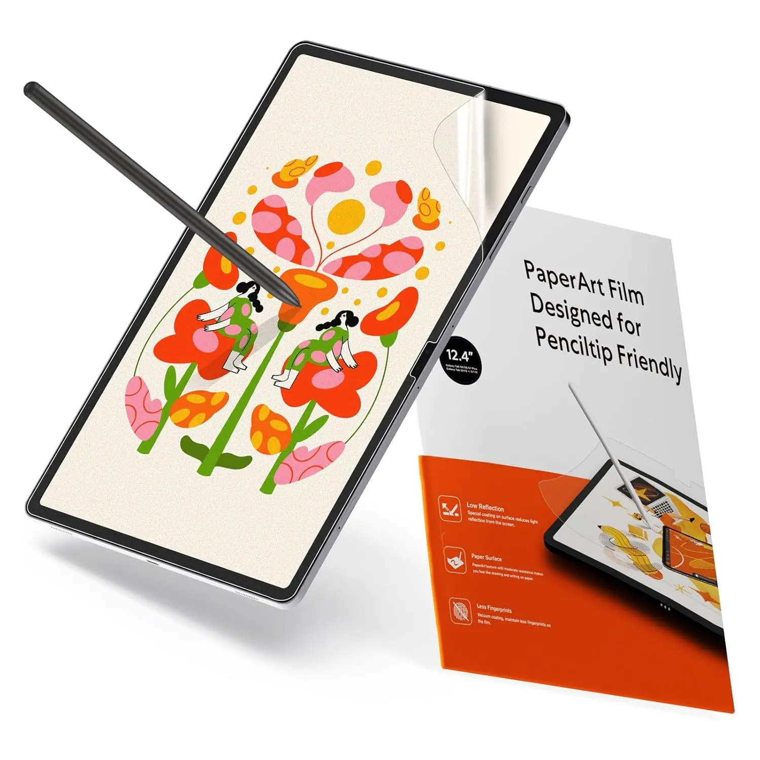 KCT 2 Pack Paper Screen Protector for Galaxy Tab S10/S9/S8/S7