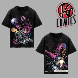 Vintage Galactus 'Devourer of Worlds' [2 Vers] Premium Washed T-Shirt (Made In US), Silver Surfer MCU Comic Graphic Tee, Devourer of Worlds MCU Universe Comics Book Fans Shirt, Comic Book Outfit, Gift For Hero Fans