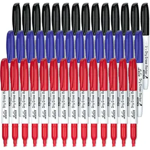 Dry Erase Markers, 42 Pack 14 Black+14 Blue+14Red Dry Erase Markers Chisel Tip,Dry Erase Markers Bulk,Whiteboard Markers for School, Office Supplies, for White Board, Mirror,Calender