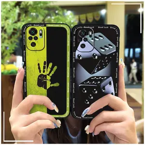 Durable Back Cover Phone Case For Xiaomi Redmi Note10 4G/Note10S Silicone Cute Shockproof Dirt-resistant Soft case Phone Pouch TPU Fashion Design Protective Full wrap Anti-dust