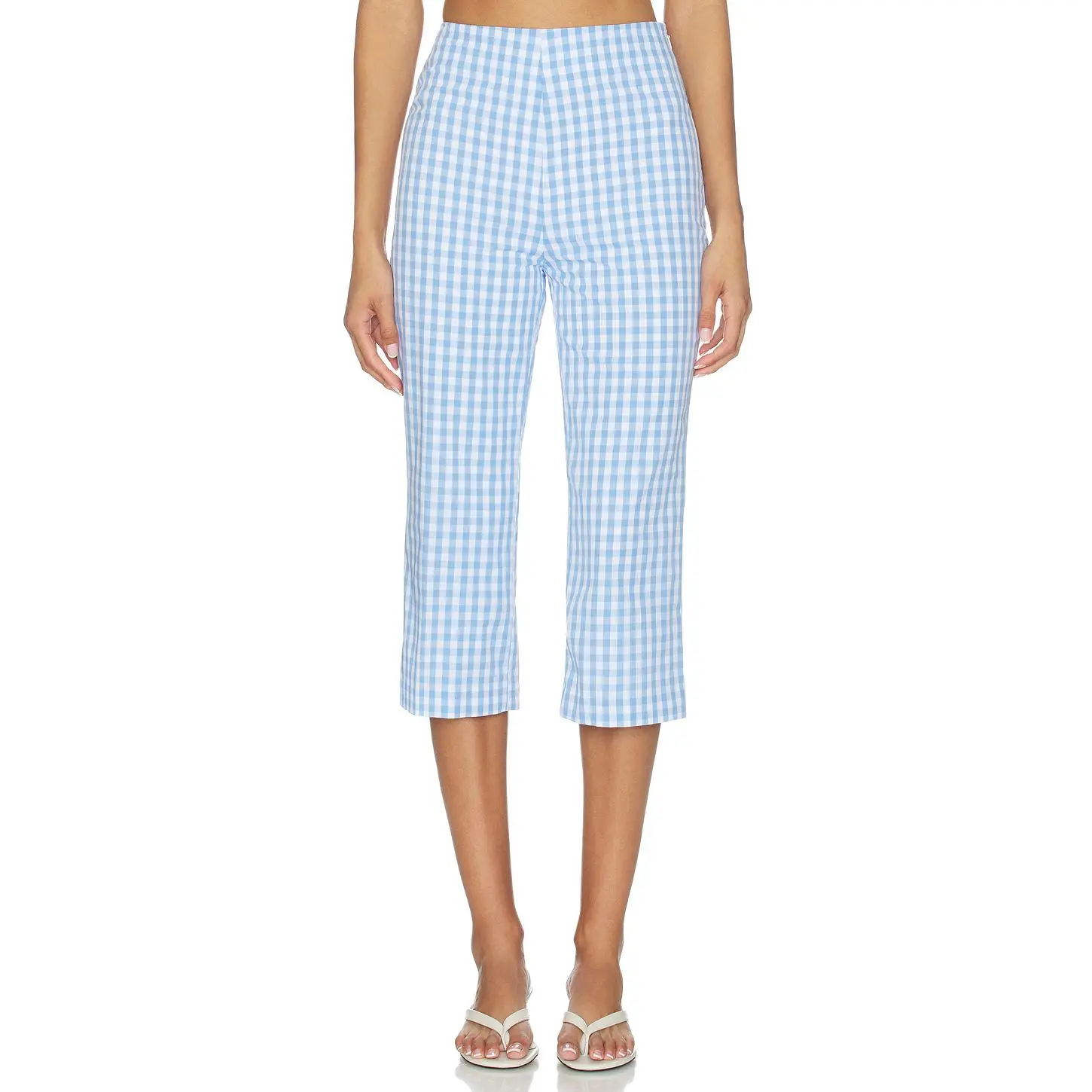 MAJORELLE Viviana Capri in Blue & White Gingham