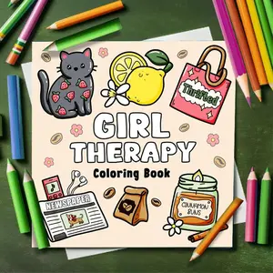 Adult Coloring Book for Women, 20 Pages of Creative Coloring and Doodle Art, Quality Pages, Creative Expression, Relaxation and Therapeutic Activity Notebook for Friend Gatherings, Vibrant Illustrations, Group Enjoyment