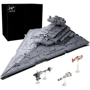 JG135 Super Star Destroyer Model, Imperial-Class I Star Destroyer Building Toy, 11885+Pcs Collectible Buildable Highly Detailed Starship Construction Set Build and Play Awesome Toy Building Kit