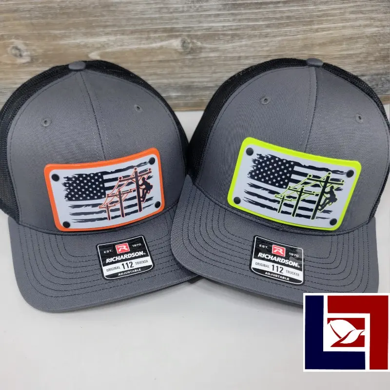 Lineman Custom Leather Patch Snapback Hat
