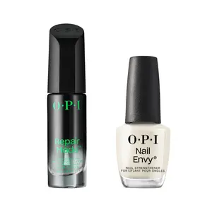 OPI Repair Mode Bond Building Nail Serum & Nail Envy Strengthening Treatment Set - Ulti-Plex Technology, Keratin Protein, Vegan Formula, 0.3 fl oz & 0.5 fl oz