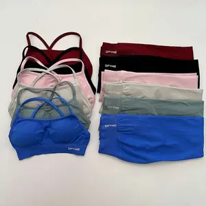 Free Shipping-(High-end original single with original label)Dfyne Dynamic Backless Sports Bra & Leggings Set – Seamless Stretchy Gym Activewear for Women with Sculpting Fit & High-Waisted Design