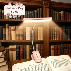 [Mother's Day] Glocusent Clip-on Reading Light, New in, 26LEDs, 5 Amber Colors Book Reading Light - Portable Clip on Light for Book Lovers
