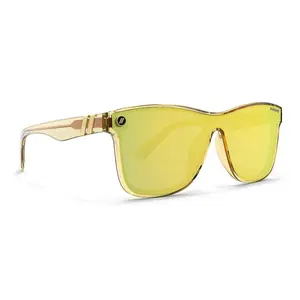 Blenders Millenia DX Prime 21 Gold Sunglasses – Polarized PureBlend Lenses, UV400 Protection, Scratch-Resistant, Bold Gold Shield Frame