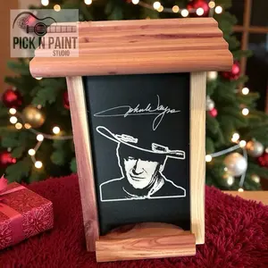 John Wayne Bird Feeder, John Wayne fan gift, Cedar John Wayne Birdhouse, Father’s day gift, Western gift, Collectable John Wayn Bird feeder.